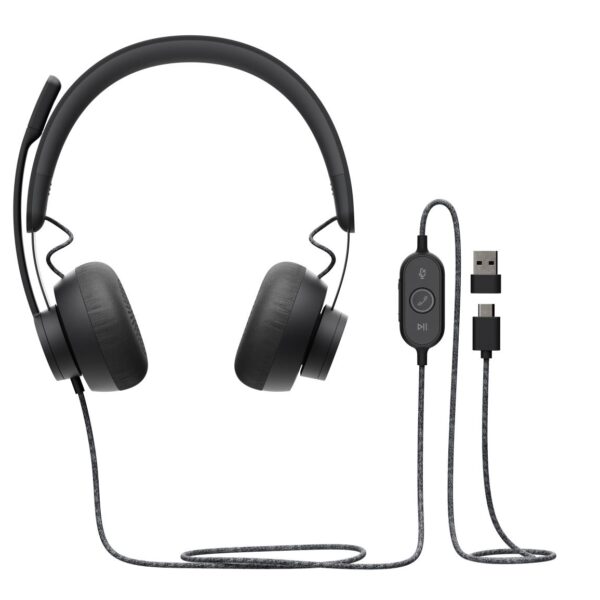 HEADSET ZONE WIRED/DARK GREY 981-000875 LOGITECH